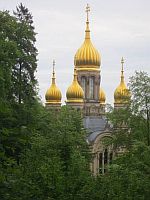 die russisch orthodoxe Kirche auf dem Neroberg bei Wiesbaden